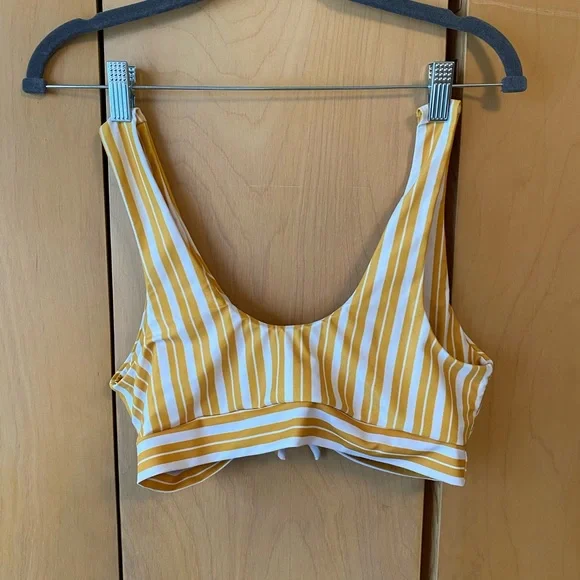 yellow candy striped bikini - Picture 4 of 6